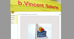 Desktop Screenshot of galerie-bvincent.com