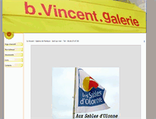 Tablet Screenshot of galerie-bvincent.com